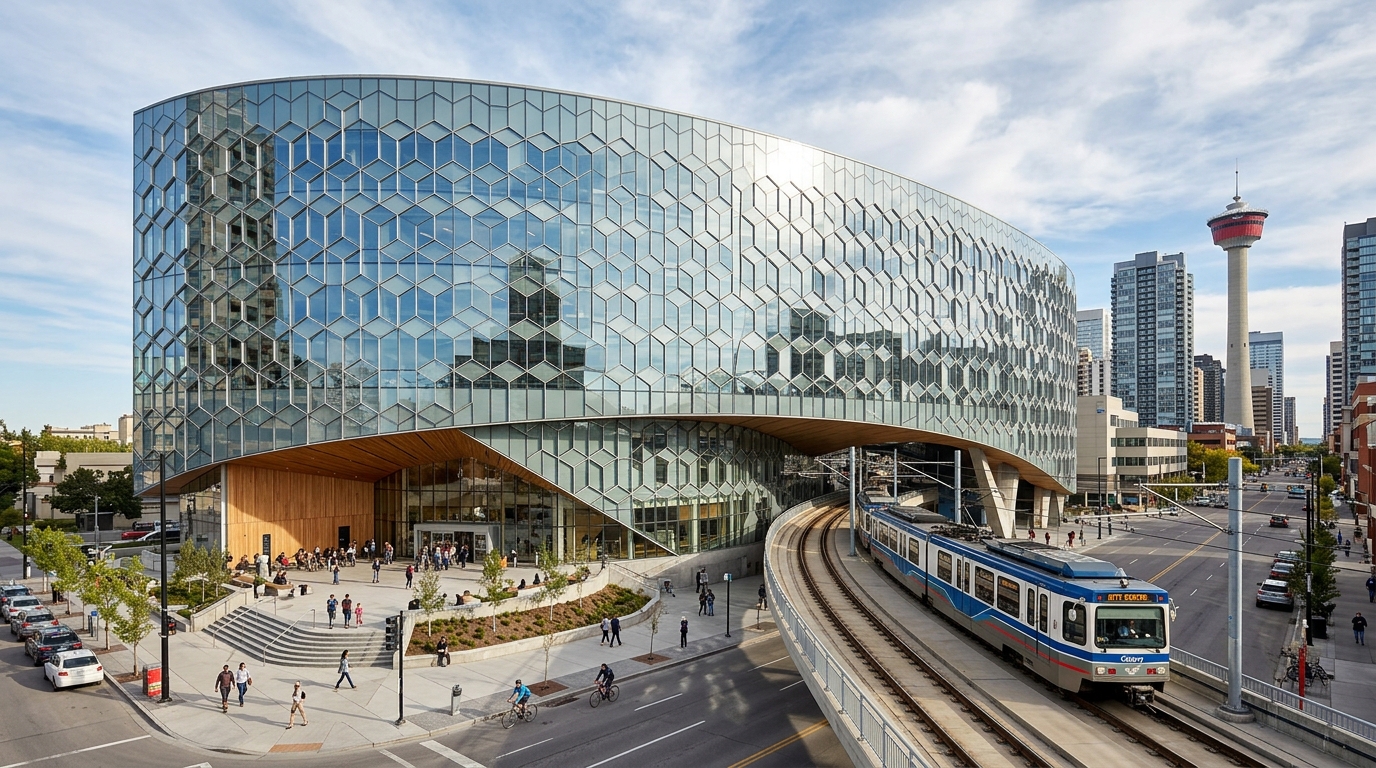 Calgary Central Library design by Snøhetta and DIALOG